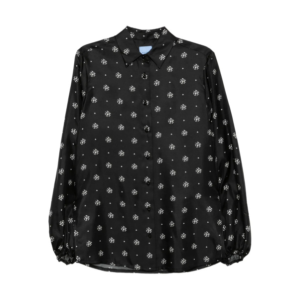 Macgraw Scholarship Blouse in Black Floral