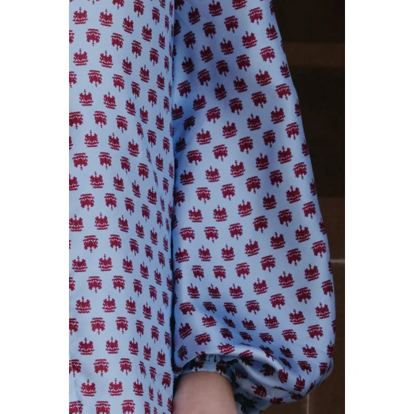 Macgraw Scholarship Blouse in Blue Crest, view 4