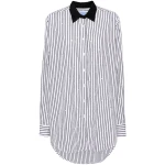 Macgraw Truth Shirt in black and white stripe with diamanté