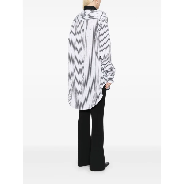 Macgraw Truth Shirt in black and white stripe with diamanté, view 5