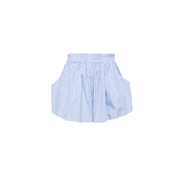 Macgraw Truth Short in Blue stripe with diamanté