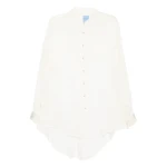 macgraw tuxedo sheer blouse