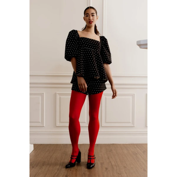 Macgraw Vienna Top in Spot Jacquard, view 2