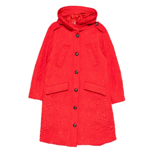 Warden quilted Anorak in red
