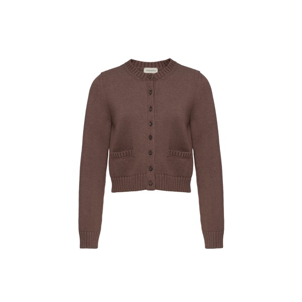 Magda Butrym Cotton buttoned cardigan in brown