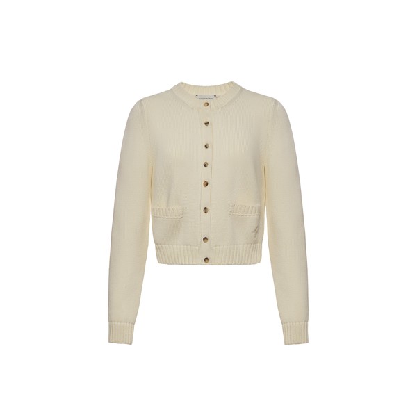 Magda Butrym Cotton buttoned cardigan in cream