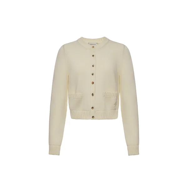 Magda Butrym Cotton buttoned cardigan in cream