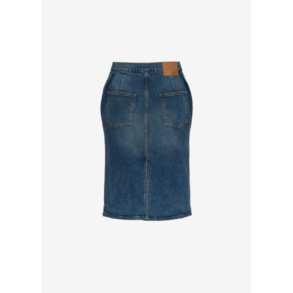 Magda Butrym Denim pencil skirt in blue, view 2