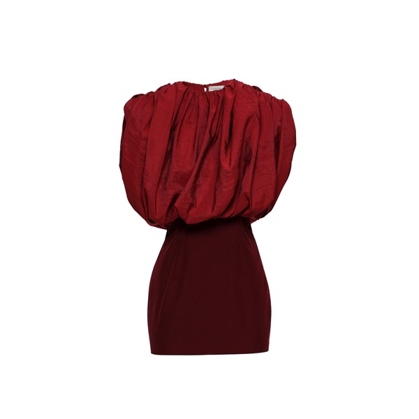 Magda Butrym Mini dress with gathered top in red