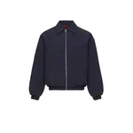 Magda Butrym Padded jacket with dropped shoulder in navy | Coveti Magda Butrym Padded jacket with dropped shoulder in navy