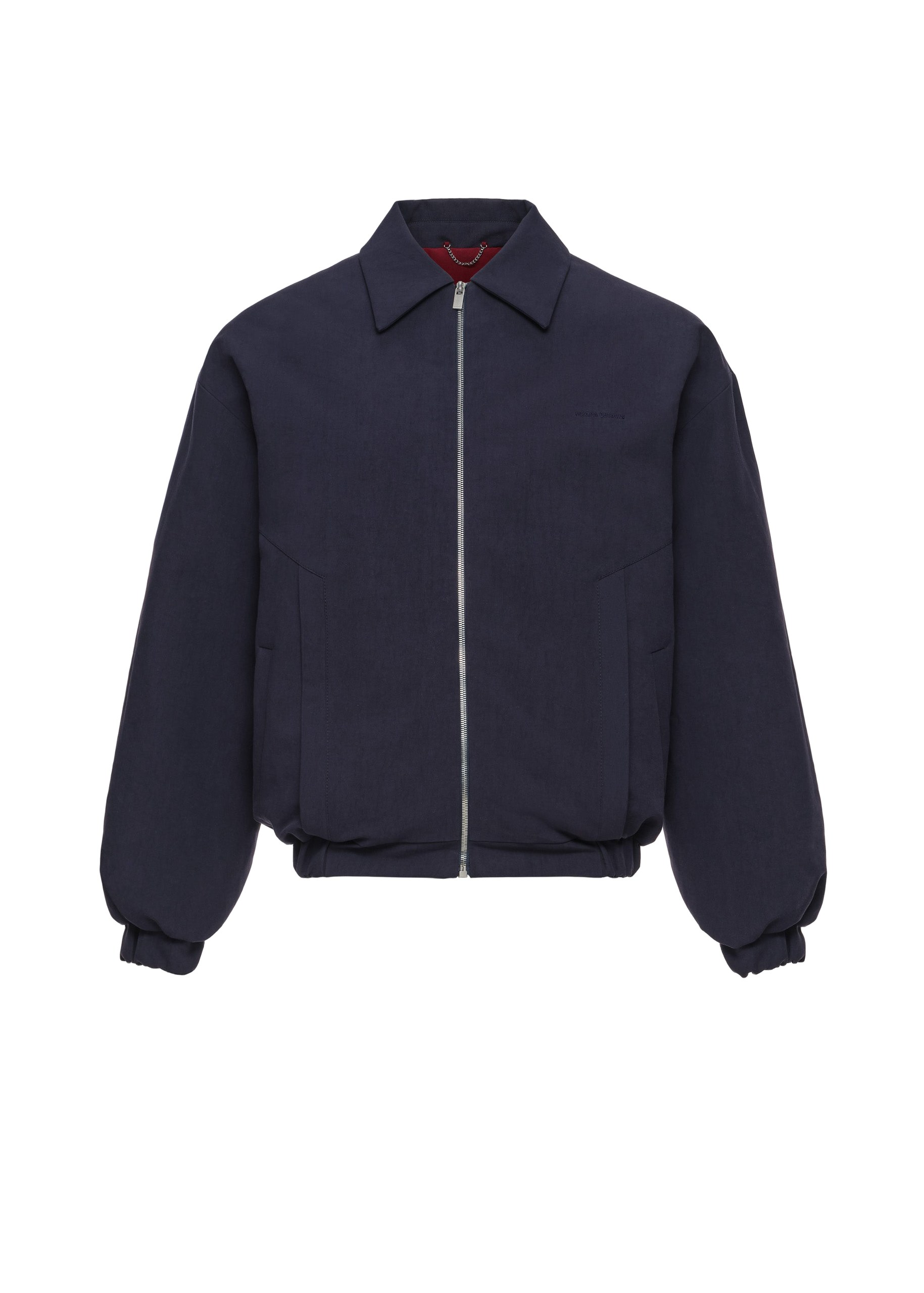 Magda Butrym Padded jacket with dropped shoulder in navy | Coveti Magda Butrym Padded jacket with dropped shoulder in navy