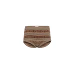 Magda Butrym Patterned cashmere shorts in camel | Shorts at Coveti Magda Butrym Patterned cashmere shorts in camel