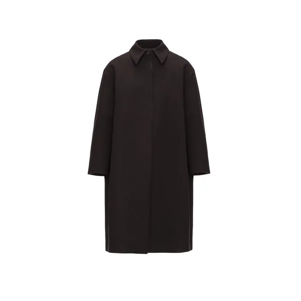Magda Butrym Straight cotton coat in black