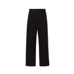 Magda Butrym Straight-leg cotton trousers with front pleats in black