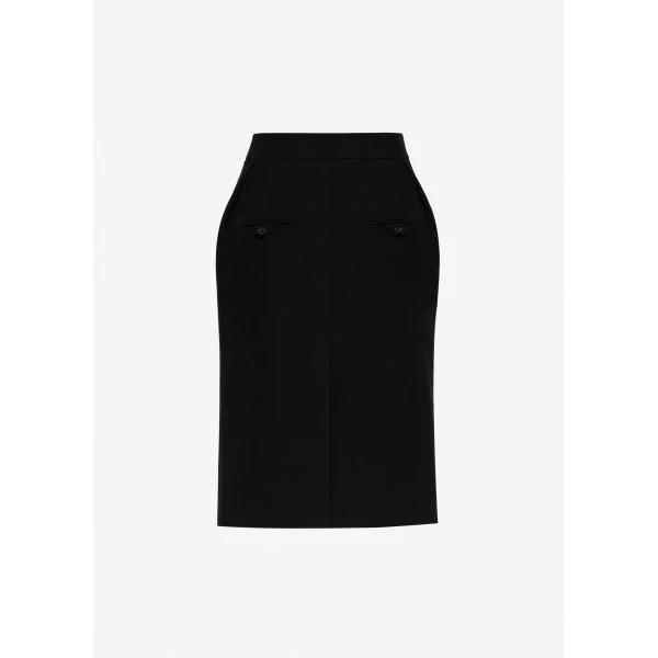 Magda Butrym Tailored pencil skirt in black, view 3