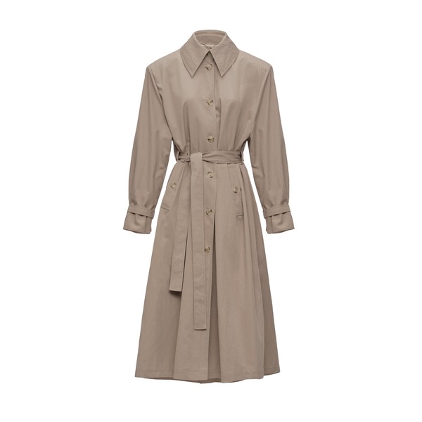 Magda Butrym Trench coat with extended collar in grey