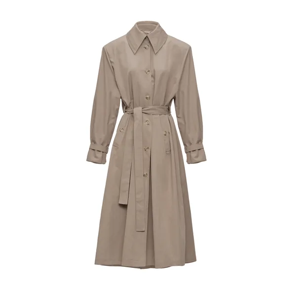 Magda Butrym Trench coat with extended collar in grey