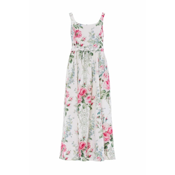 Needle and Thread Palace Garden Jacquard Ballerina Dress in Moonshine