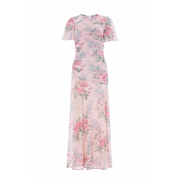 Palace Garden Sequin Gown in Dusk Pink