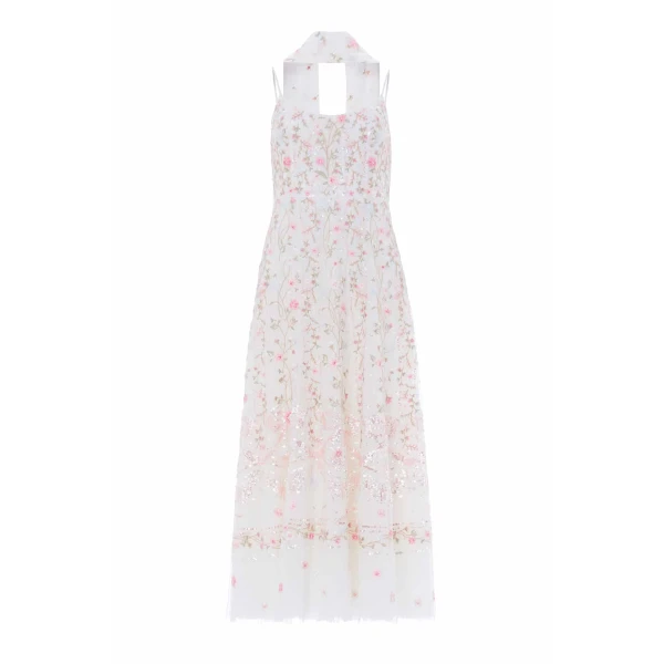 Rococo Ribbon Cami Ballerina Dress in Chalk
