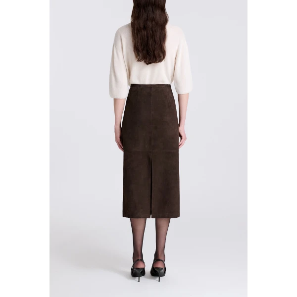 Mocha Suede skirts