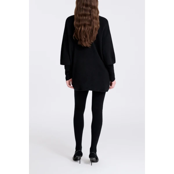 Black knitwear