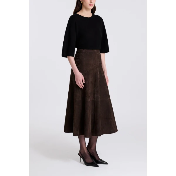 lambskin skirt