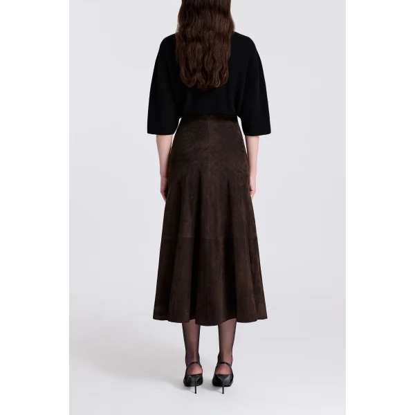 Mocha Suede skirts