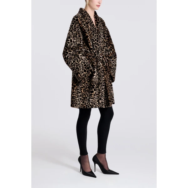 Plush Leopard coats