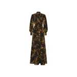 Rebecca Vallance Gilded Floral Long Sleeve Maxi Dress