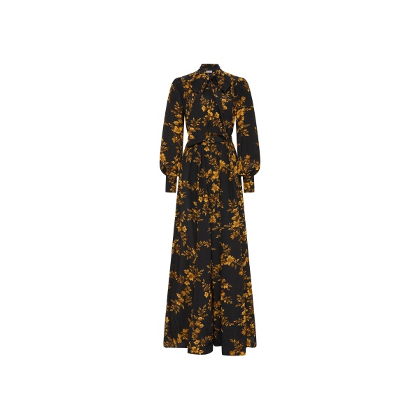 Rebecca Vallance Gilded Floral Long Sleeve Maxi Dress