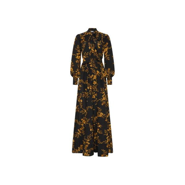 Rebecca Vallance Gilded Floral Long Sleeve Maxi Dress