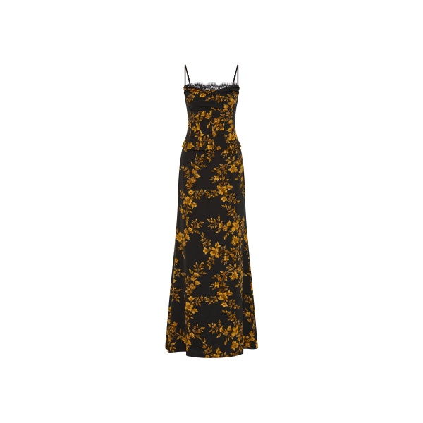 Rebecca Vallance Gilded Floral Maxi Dress