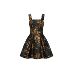 Rebecca Vallance Gilded Floral Mini Dress