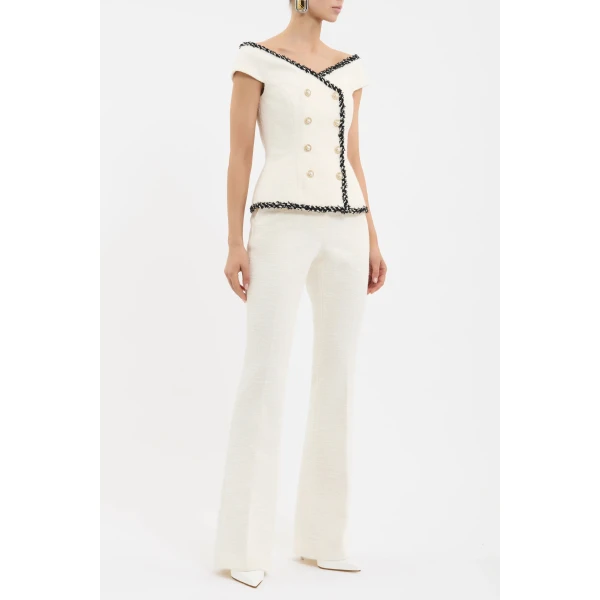 Rebecca Vallance Ivory trousers
