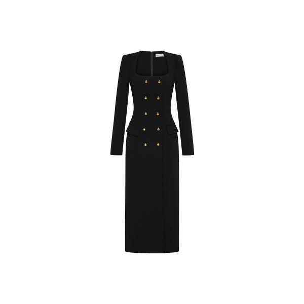 Rebecca Vallance Odilia Long Sleeve Midi Dress