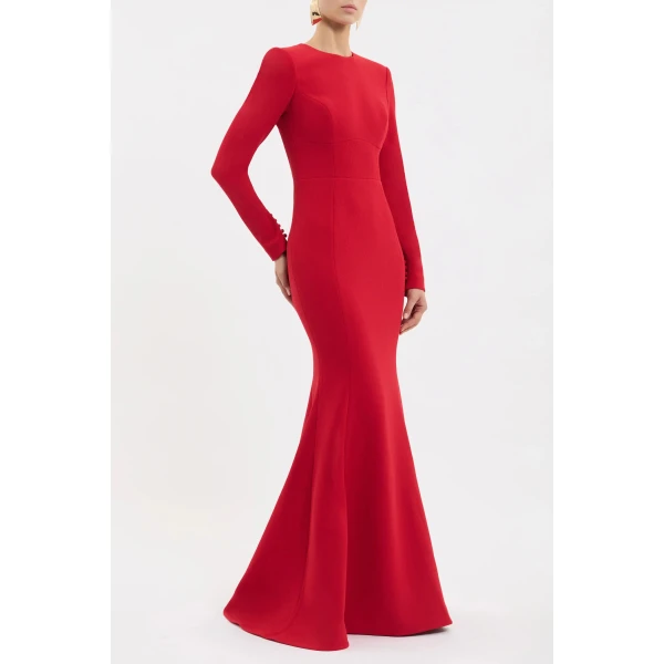 Rebecca Vallance Red gown