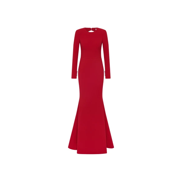 Rebecca Vallance Raziel Long Sleeve Gown