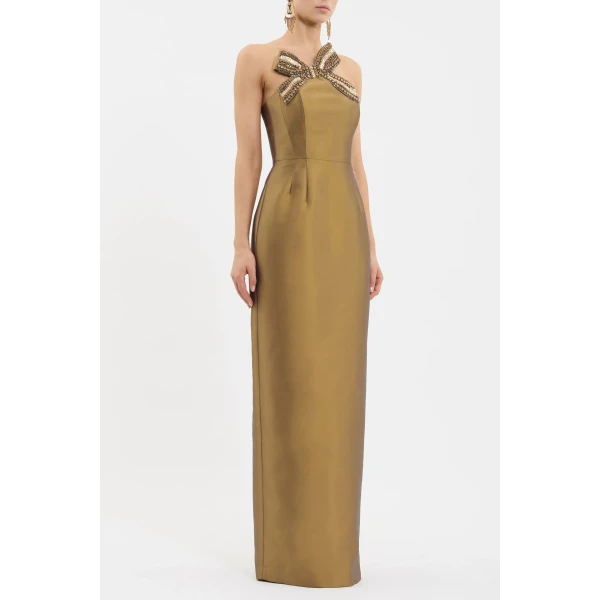 Rebecca Vallance Metallic gown