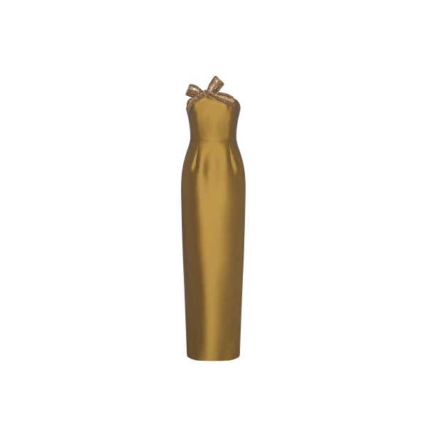 Rebecca Vallance Venus Gown in Gold