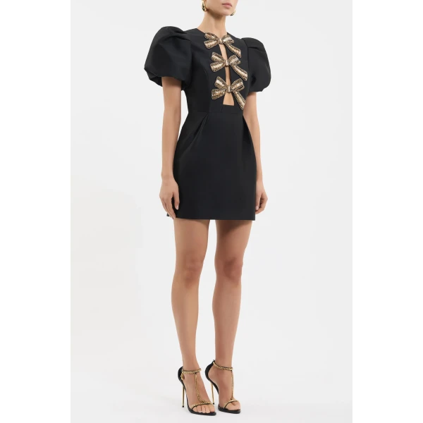 Rebecca Vallance Black mini dress