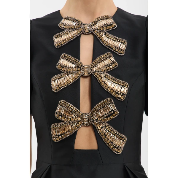Rebecca Vallance Venus Mini Dress in Black