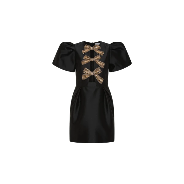 Rebecca Vallance Venus Mini Dress in Black