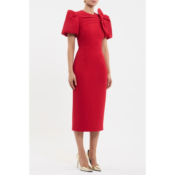 Rebecca Vallance Red midi dress