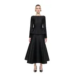 Roland Mouret Full Midi Skirt in Black