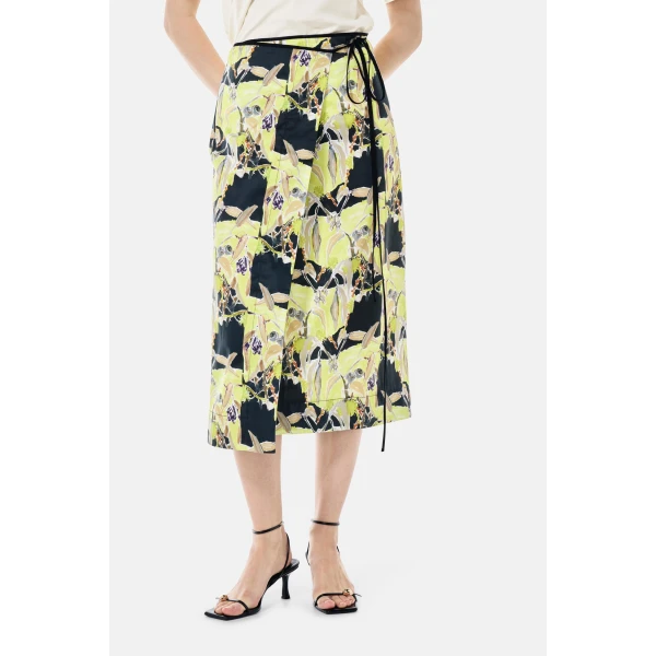 Romance Was Born Acid Gum Wrap Midi Skirt