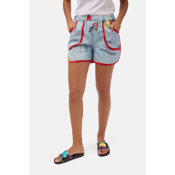satin shorts