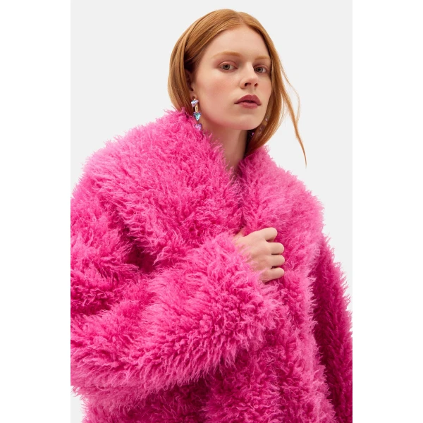 Romance Was Born Fur Shawl Coat