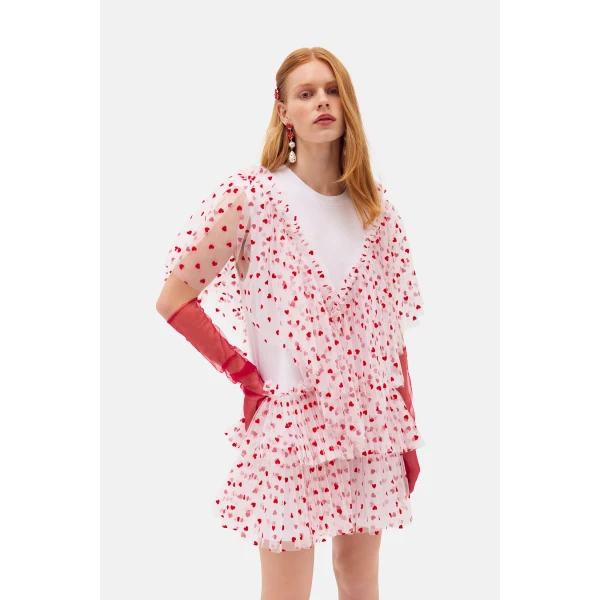 Romance Was Born Heart Tulle Dress