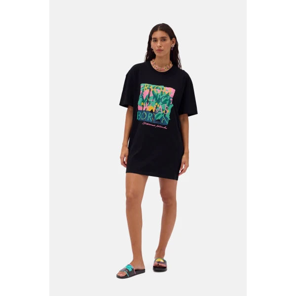 Romance Was Born Hibiscus Island Tee Dress